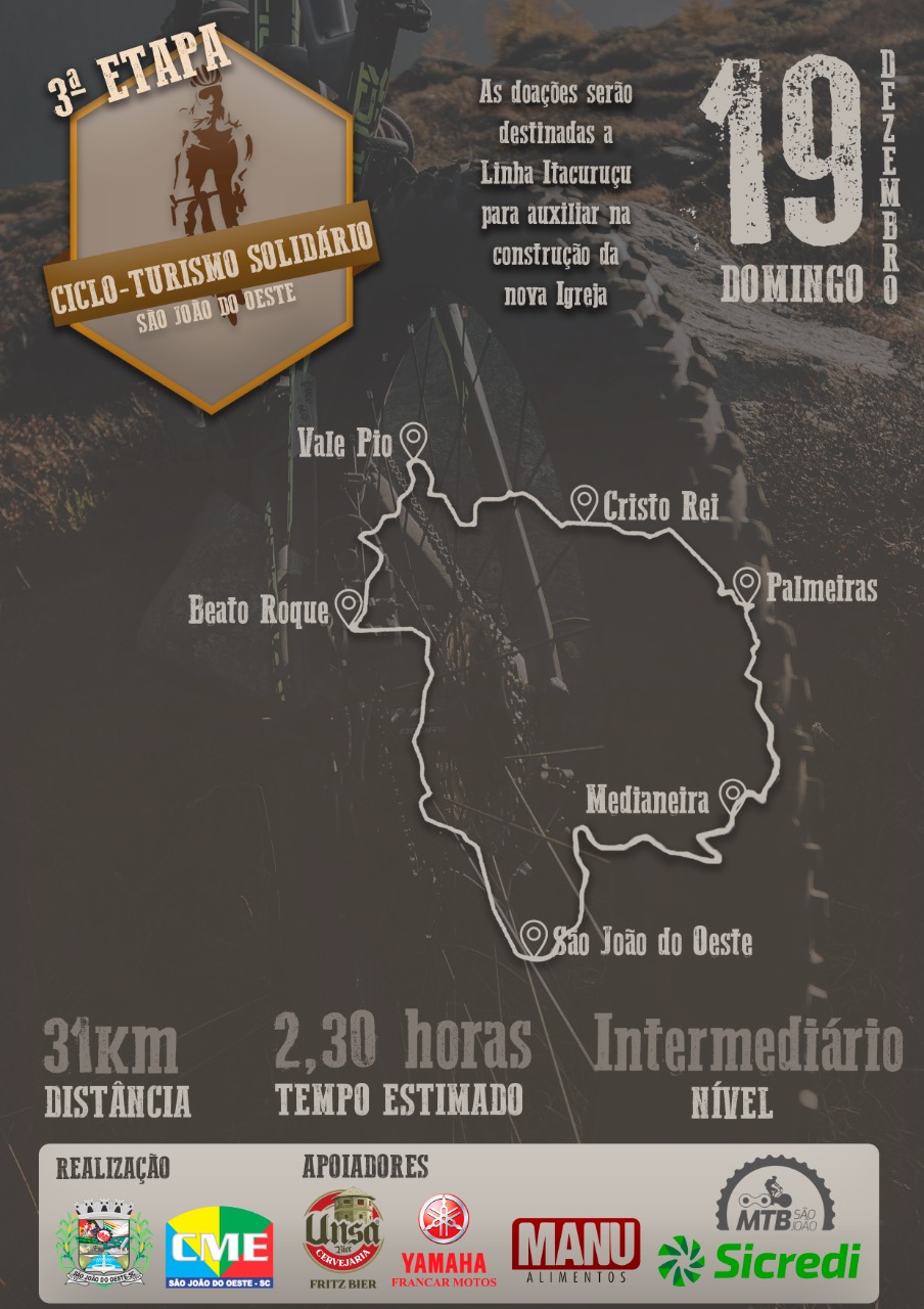 3º CicloTurismo São Domingos - Agenda Esportiva