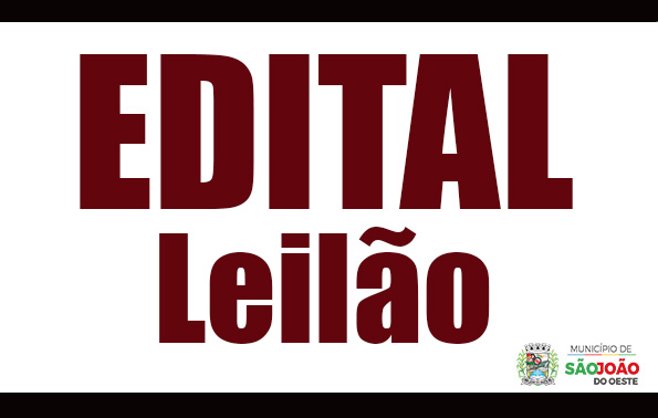 Edital Leilão